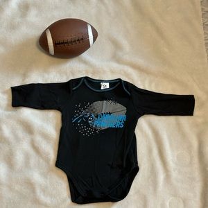 EUC NFL Panthers Football Onesie
